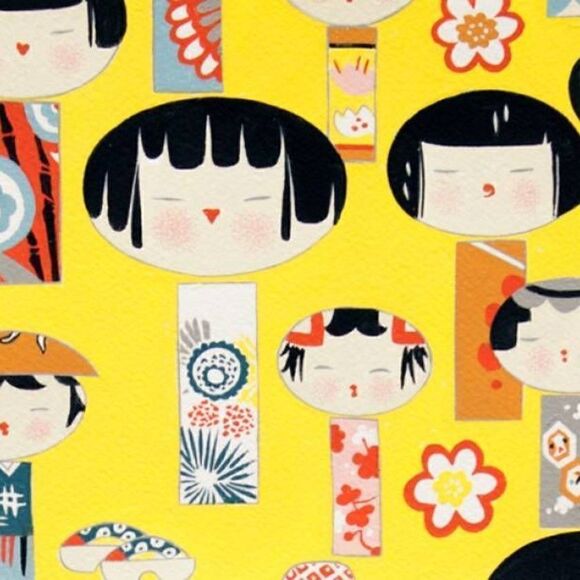 2/$15 - Yui Kokeshi Mask, Yellow Face Mask Japanese, Filti Filter - Picture 8 of 14